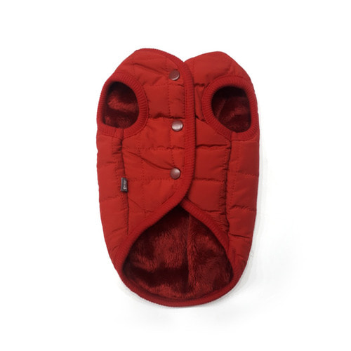 SQUARE QUILTED VEST [ RED ]